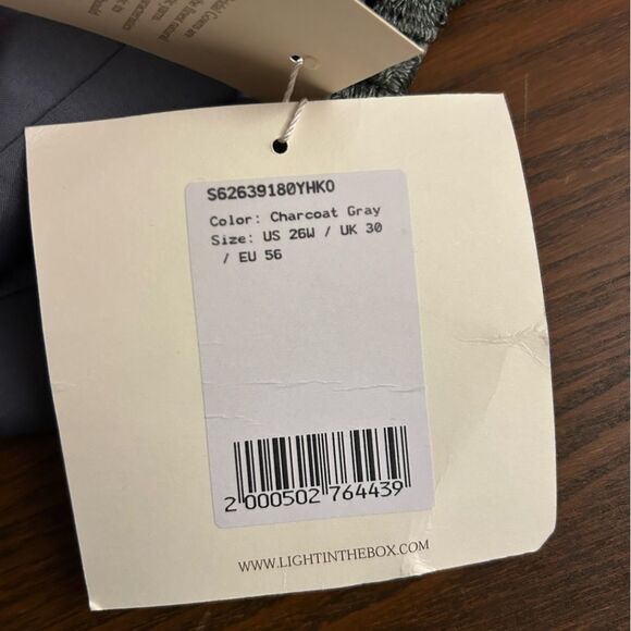 NWT Women's 3 Piece Jacket and Camisole Over Pant grey size 26 W - Picture 15 of 16